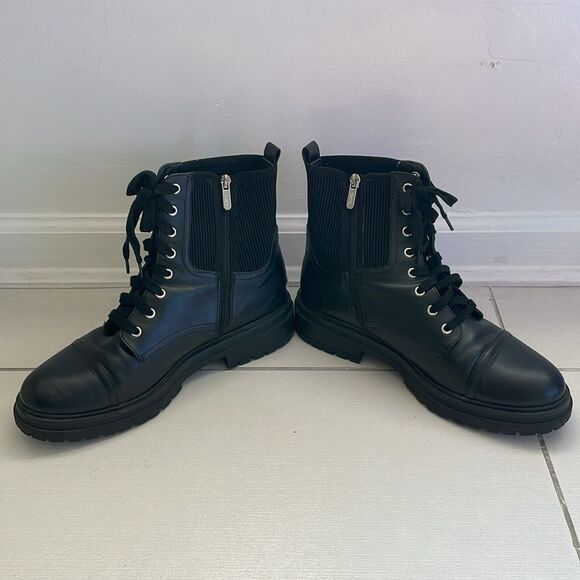 Sam Edelman Black Leather Ankle Boots - Picture 2 of 8